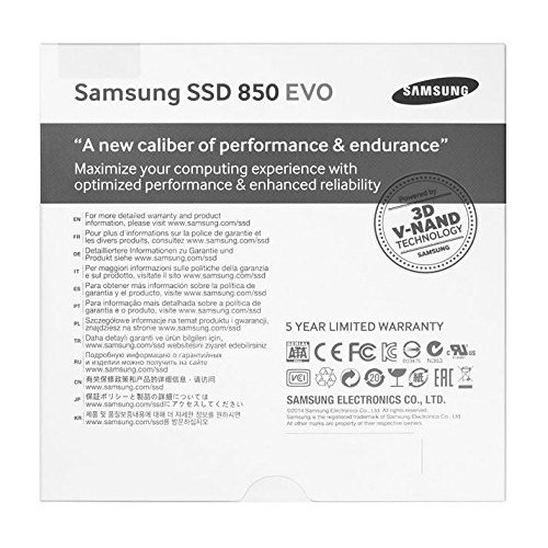 Samsung MZ-75E500B/EU SSD 850 EVO, 500 GB, 2.5&quot;, SATA III, Nero/Grigio